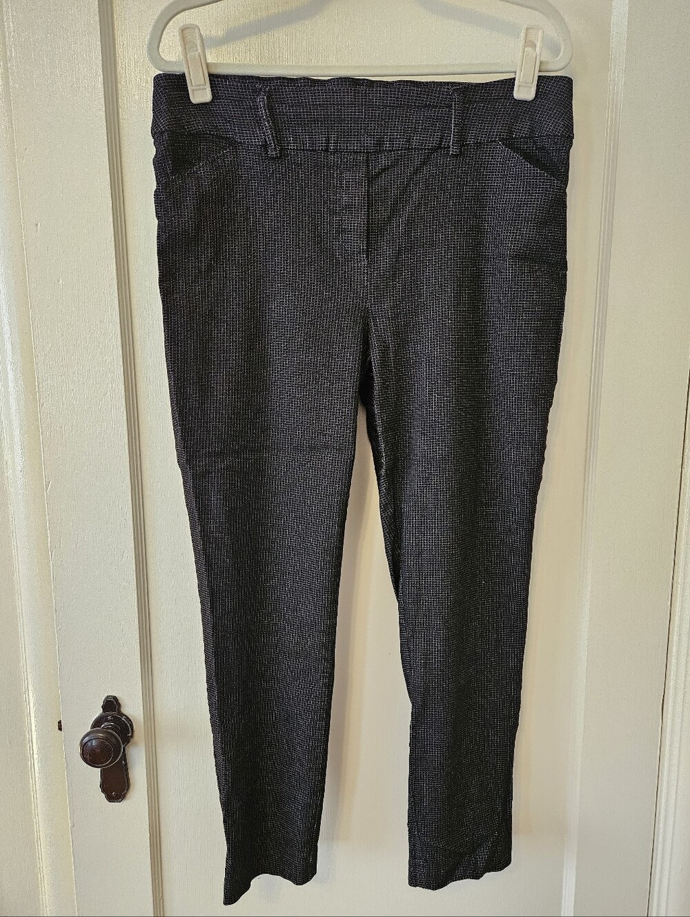 Jules & Leopold Women's XL Black Slim Textured Dress Pants